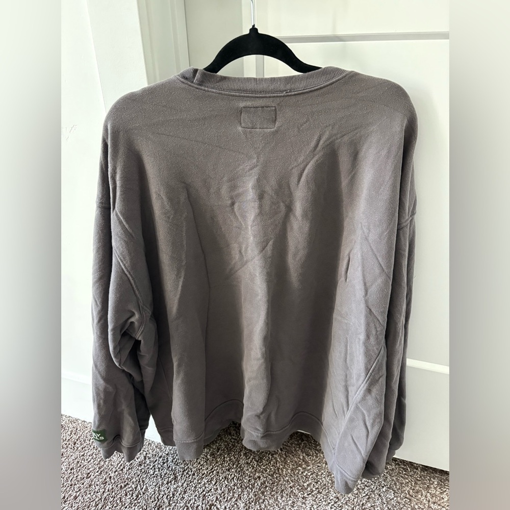 Daily Drills Oversized Gray Crewneck - Picture 4 of 5